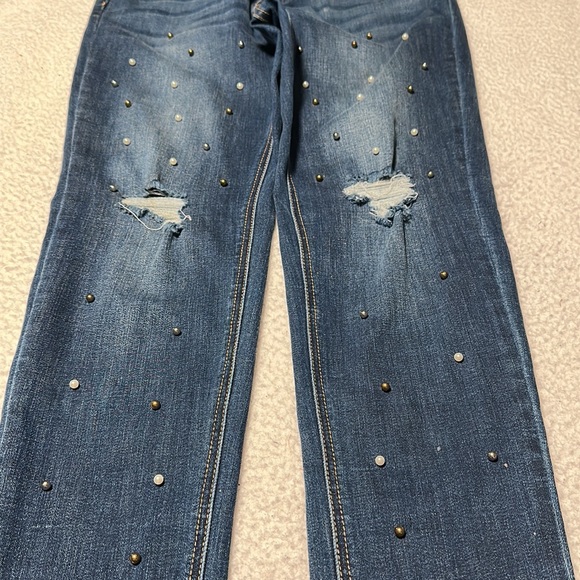 Kancan Skinny Fit Jeans with Pearls, EUC (Looks New), Size 11 (29) - Picture 4 of 12